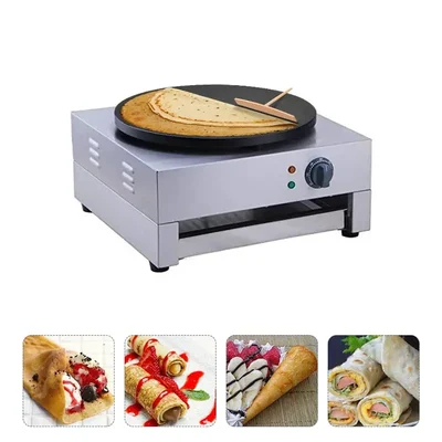 Table Top Single Plate Electric Crepe Maker Machine, 3KW